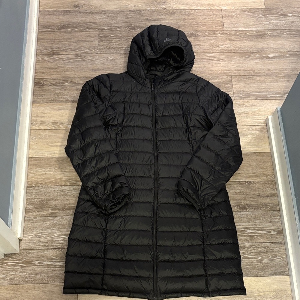 TNA Black Hooded Puffer Jacket